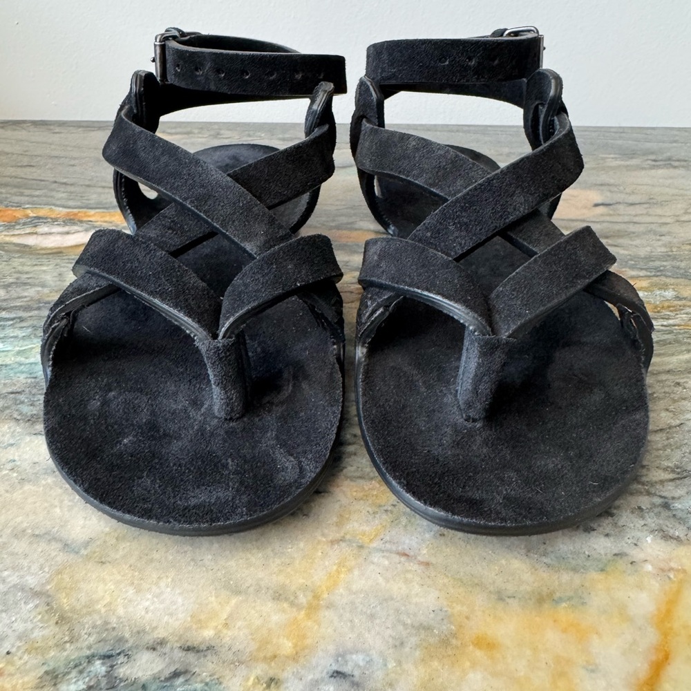 Saint Laurent Black Minimalist Sandals